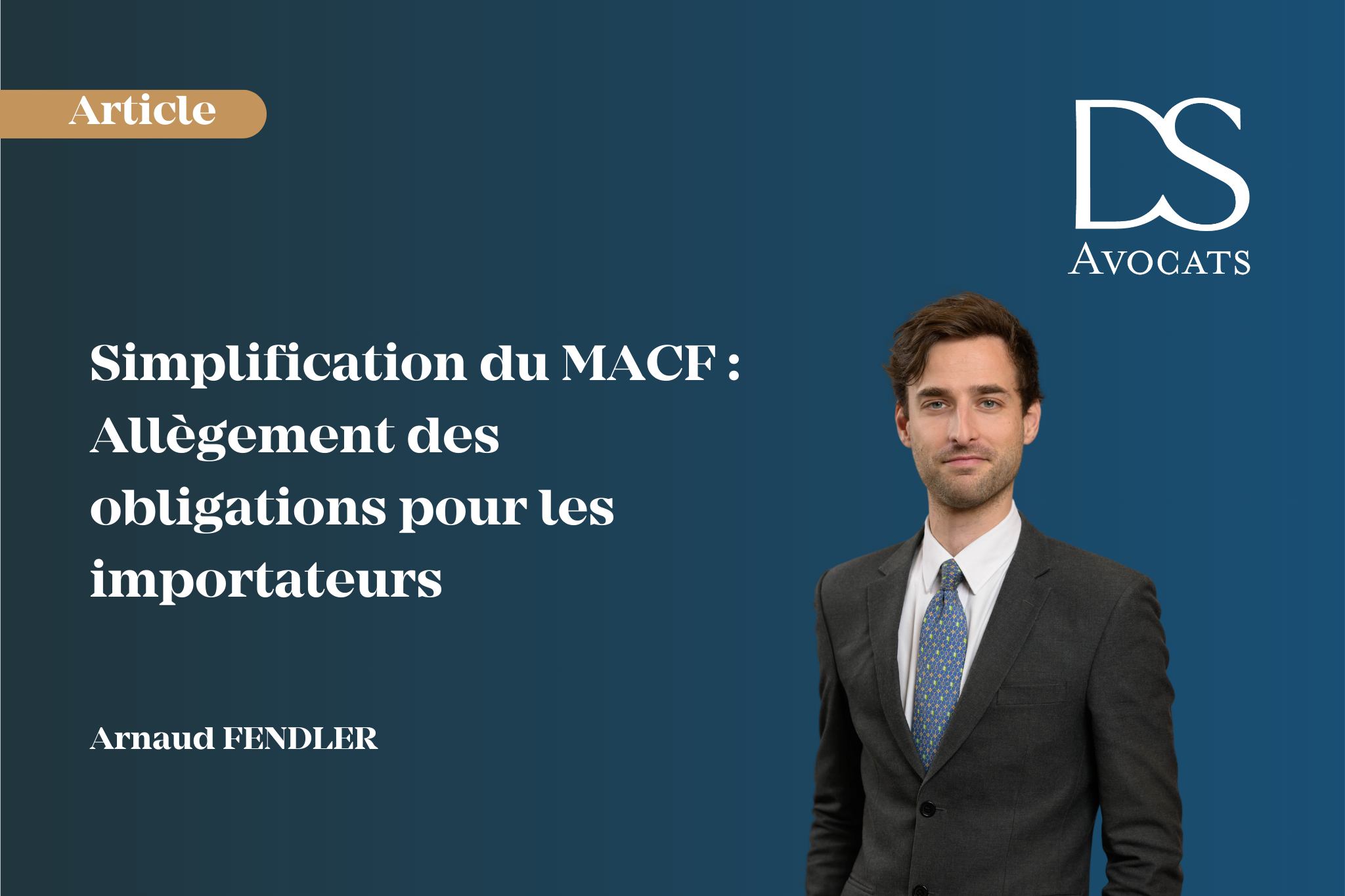 Simplification du MACF - DS Avocats